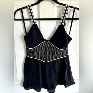 NWOT Catherine Malandrino Silk Baby Doll Top